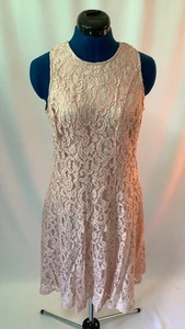 Coast Peach Nude Sparkle Lace 'Eliza' Fit & Flare Occasion Dress Size 10 - BNWT - Picture 1 of 7