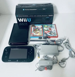 Nintendo Wii U Console Nera 32GB Completa BUNDLE WUP-101 TESTATA e Funzionante - Foto 1 di 16
