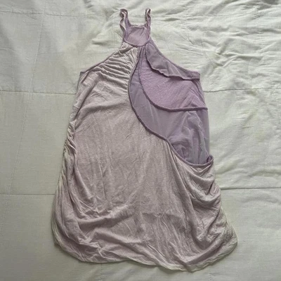 Mini Vestido Tsumori Chisato Púrpura Halter Diseño Fluido Talla 2 Foto 1 de 4
