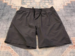 Pantaloncini Rhone Uomo Grandi Grigio 9" Foderati Performance Corsa Attiva Palestra Allenamento - Foto 1 di 3