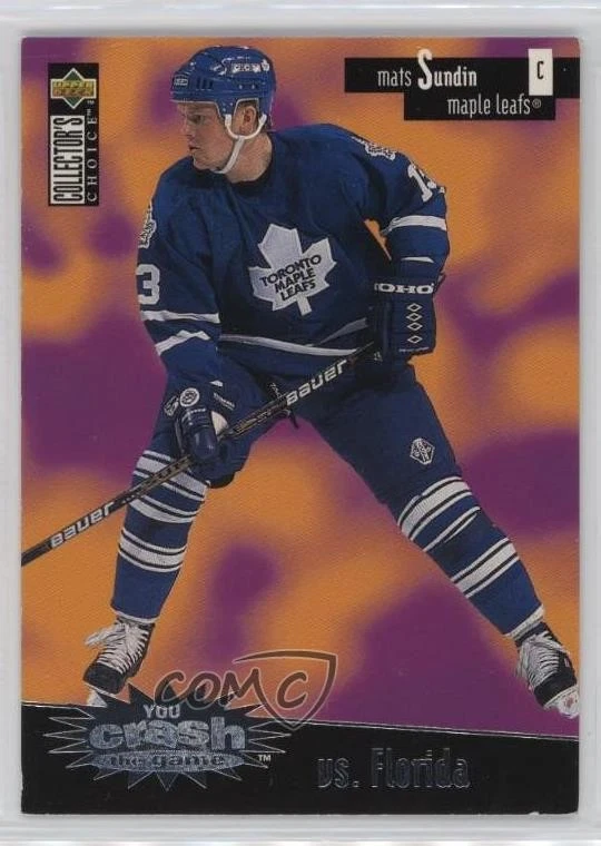 1996-97 Collector's Choice You Crash the Game Mats Sundin (vs Florida) #C29 HOF - Image 1 of 2