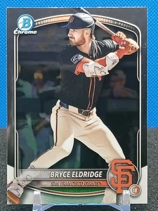 Bryce Eldridge 2025 Bowman Chrome #BCP-180 San Francisco Giants  - Picture 1 of 6