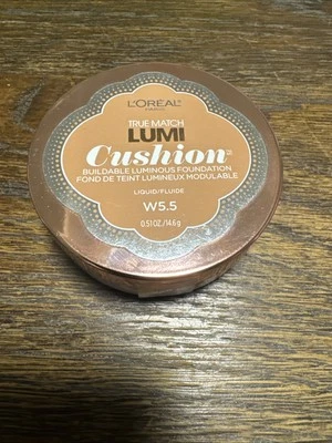 Loreal True Match Lumi Cushion Buildable Luminous Foundation #W5.5 Suntan Sealed - Image 1 of 2