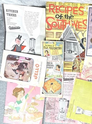 Lot 13 Vintage Cookbook Recipe Book 50s 60s Brochure Pamphlet Booklet Osterizer - Image 1 of 4