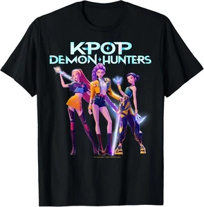 Huntr/x Heroic Poses Group Shot Unisex T-Shirt - All Size - Picture 1 of 6