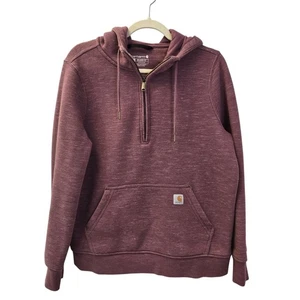Carhartt Relaxed Fit Clarksburg Half-Zip Hooded Sweatshirt Size Medium - Bild 1 von 6