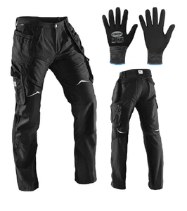 Arbeitshose Kübler PRACTIQ Schwarz Bundhose Handwerker Tischler inkl.Handschuhe - Bild 1 von 5