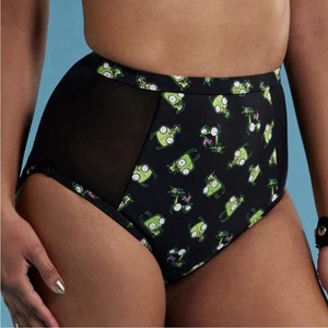 Pantalones de natación Invader Zim Gir poses malla cintura alta‎ tema candente - Imagen 1 de 2