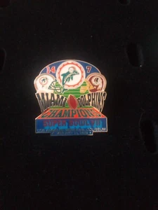 Miami Dolphins 1973 NFL Super Bowl VII Champions Collectible Lapel Pin - Picture 1 of 2