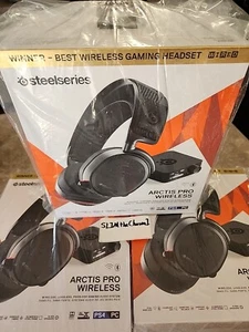 CUFFIE DA GIOCO WIRELESS STEELSERIES ARCTIS PRO con DAC per PC PS5 PS4 - Foto 1 di 7