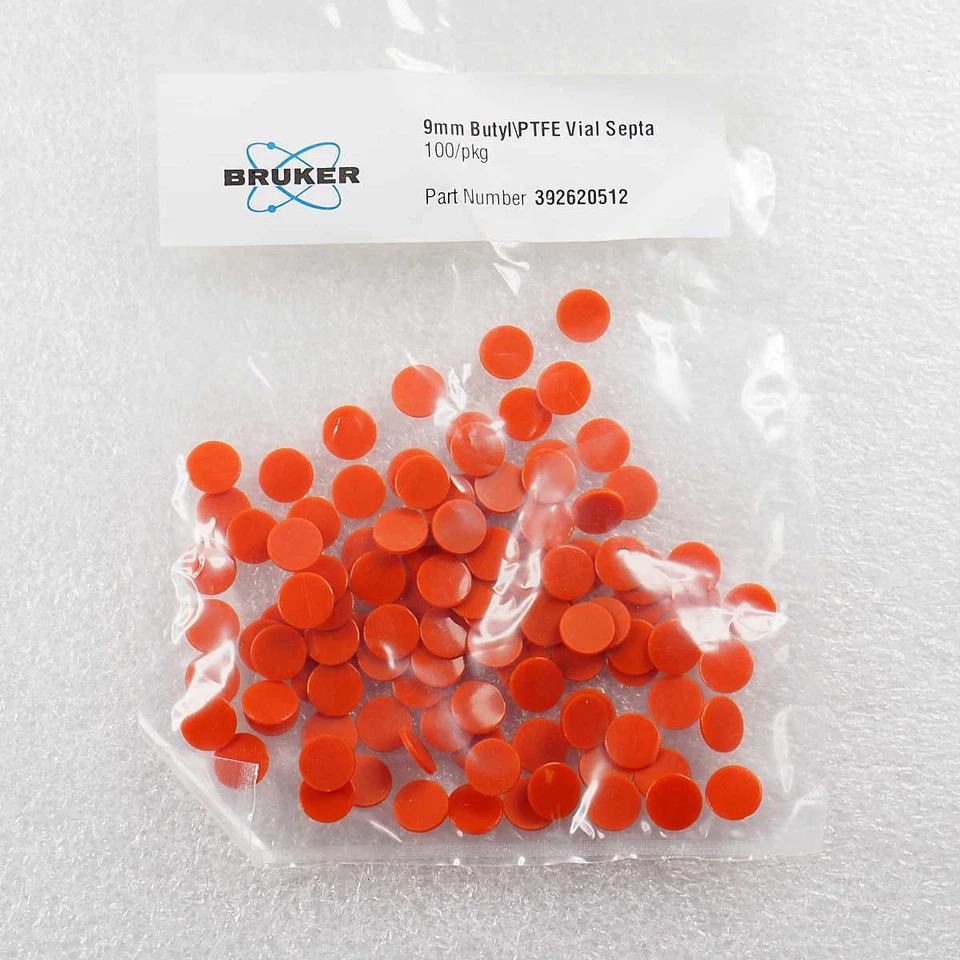 NEW Agilent 392620512 9mm PTFE/Butyl Septa, 100/pk - Image 1 of 1