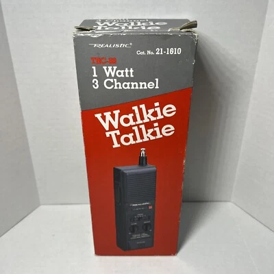 Realistic TRC-88 CB Walkie-Talkie Model 21-1610 Citizens Band 1 Watt, 3 Channel✅ - Image 1 of 4