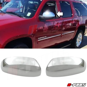 FOR 07~10 11 12 13 GMC YUKON DENALI XL SIERRA 1500/2500/3500 CHROME MIRROR COVER - Picture 1 of 3