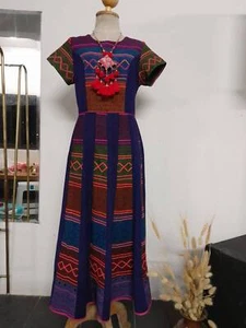 Candle writing cloth dress Applied dress Koi cloth dress Hilltribe fabric dress - Picture 1 of 8