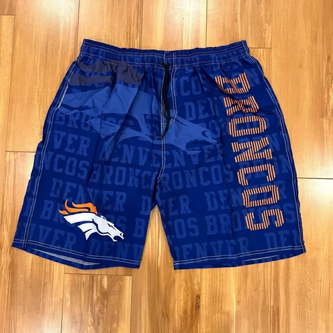 Denver Broncos NFL Football Mens Sportwear Quick Dry Board Short with Lining Cover