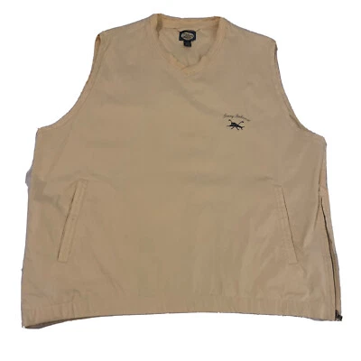 Tommy Bahama Xl Vest Yellow Mens V Neck Sleeveless Golf Pullover - Image 1 of 4