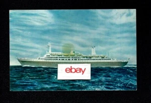HOLLAND AMERICA LINE S.S.ROTTERDAM 60ER JAHRE SCHIFF AUSGABE POSTKARTE - Bild 1 von 1