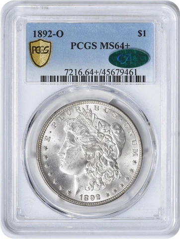 1892-O Morgan Silver Dollar MS64+ PCGS (CAC) Cover