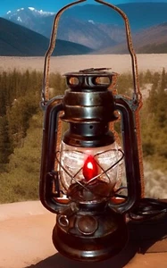 SLIFKA X551 ELECTRIC MANTLE/TABLE HANGING LANTERN W/FLICKERING RED BULB (NOS) - Picture 1 of 4