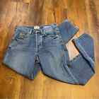 EVE Denim The Silver Bullett 100% Cotton Button Fly Blue Jeans Women&#39;s Size 26