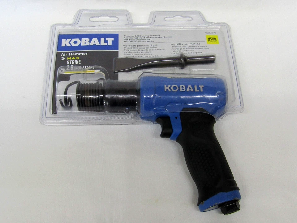 Kobalt SGY-AIR225 Max Strike Air Hammer 2.6" Stroke w/ Chisel 0858977 - Image 1 of 4