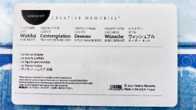 Creative Memories Wishful Scrapbooking Border Kit 20 Formas Troqueladas Foto 1 de 2