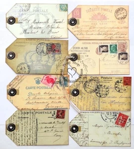Etiquetas colgantes PRIMITIVAS POSTALES GRUNGY ETIQUETAS MIXTAS #T 152 Etiquetas de regalo - Imagen 1 de 4