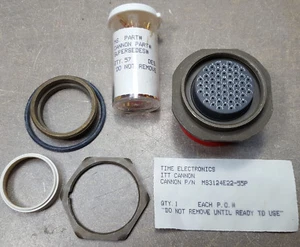 MS3124E22-55P, CANNONE ANFENOLO ITT MS3124E22-55P, connettore. Circolare MIL Spec C - Foto 1 di 11