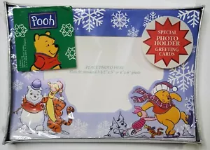 Pooh Foto Halter Weihnachtskarten versiegelt Cleo 20 Karten Neu 90er Vintage NOS Ephemera  - Bild 1 von 8