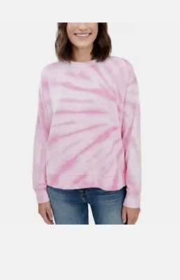 Espléndida Camisa Sudadera Pullover Tie Dye Para Mujer (Rosa Rosa Talla XS) NUEVA CON ETIQUETAS Foto 1 de 4