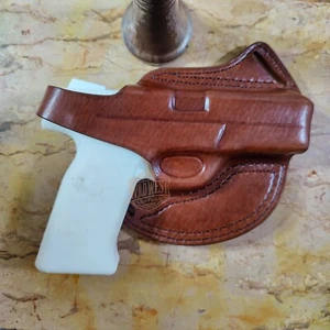 Handmade OWB Cross Draw Leather Holster with Thumb Break for Springfield Models - Picture 1 of 6