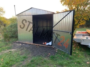 Blechgarage 3x4x2,55 Metallgarage Baucontainer Autogarage verzinktVersand&Aufbau - Bild 1 von 5