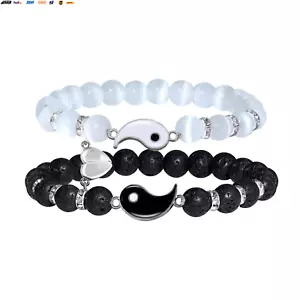 Magnetic Bracelets for Couples Gift Matching Couple Bracelets for Boyfriend Girl - Picture 1 of 7