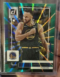 Stephen Curry 2022-23 Donruss Green Laser Holo #116 Warriors Steph Lazer