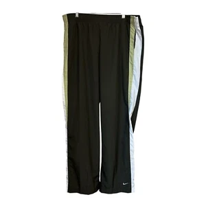 Nike Pants Womens XL 16-18 Olive Green Pockets Elastic Gym Track Athleisure - Picture 1 of 7