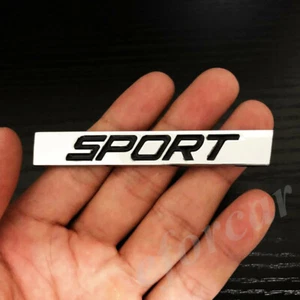 Metal Chrome Sport Auto Car Trunk Rear Fender Door Emblem Badge Decal Sticker - Picture 1 of 4