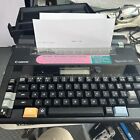 Canon Typestar 110 Portable Electronic Typewriter Word With Cover. Excellent