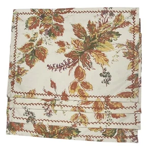 Set of 4 Autumn Leaves Placemats April Cornell 18.75" x 13.75" Fall Thanksgiving - Picture 1 of 4