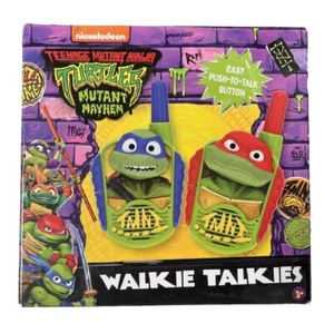 Teenage Mutant Ninja Turtles Mutant Mayhem Walkie Talkies eKids Nickelodeon - Picture 1 of 3
