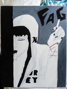 Schwuchtel, Original Acrylgemälde signiert  - Bild 1 von 2