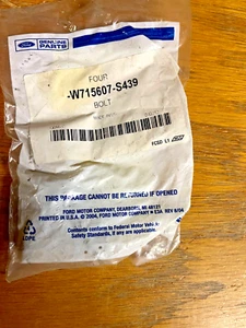 Genuine OEM FORD Bolt W715607-S439 -PKG OF 4- - Imagen 1 de 2
