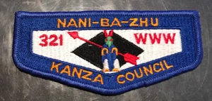 Lodge 321 Nani-Ba-Zhu Kanza Council Flap - Picture 1 of 1