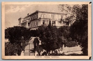 Postcard Corfou Greece c1910s Château Achilleion Αχίλλειο Palace  - Picture 1 of 2