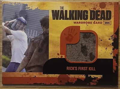 2011 AMC The Walking Dead Cryptozoic Wardrobe Card Rick's First Kill M-18  - Image 1 of 4