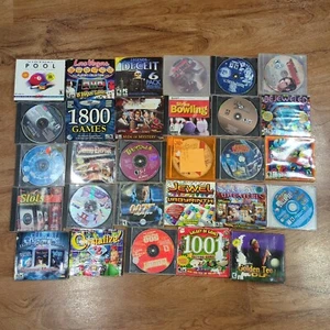LOT OF 30 Windows Vintage PC Video Games Casino Crystalize Bejeweled Tomb Raider - Picture 1 of 8