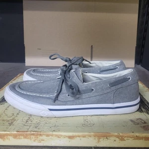 Größe 8,5 M Sperry Herren Bahama II Grau Turnschuhe Top Sider Deck Schuhe - Bild 1 von 20