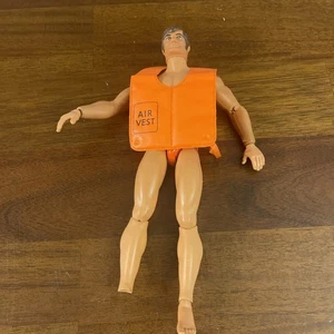 Vintage 1971 Mattel Big Jim Puppe Actionfigur Karate Chop mit Weste - beschädigt - Bild 1 von 13