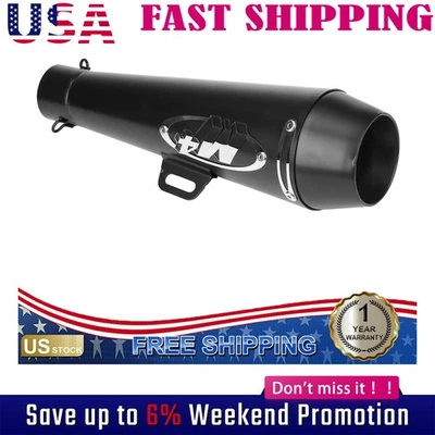 Motorcycle Exhaust For GSXR 750 YZF R6 Muffler Pipe DB Killer Slip On M4 Exhaust - Image 1 of 4