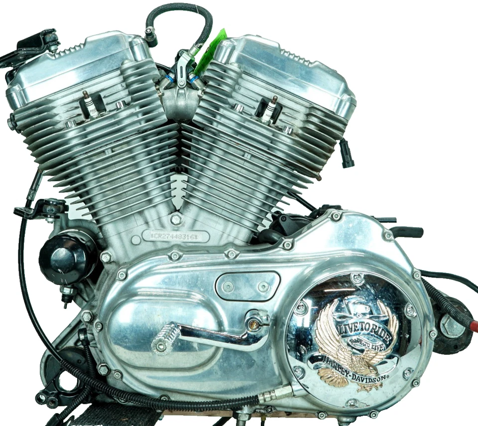 07 Harley Sportster Low XL883L OEM EFI 883 Engine Motor Transmission 13K 1358 - Image 1 of 4