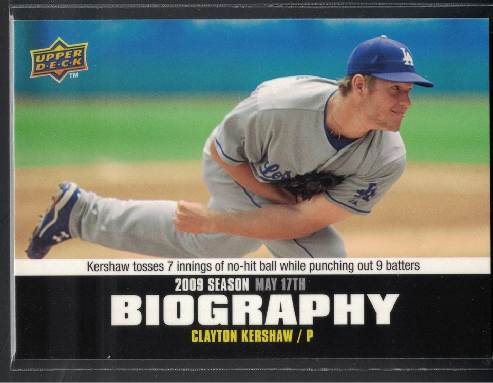 2010 Upper Deck - 季节传记 Clayton Kershaw #SB-49 道奇队 — 第 1/1 张图片